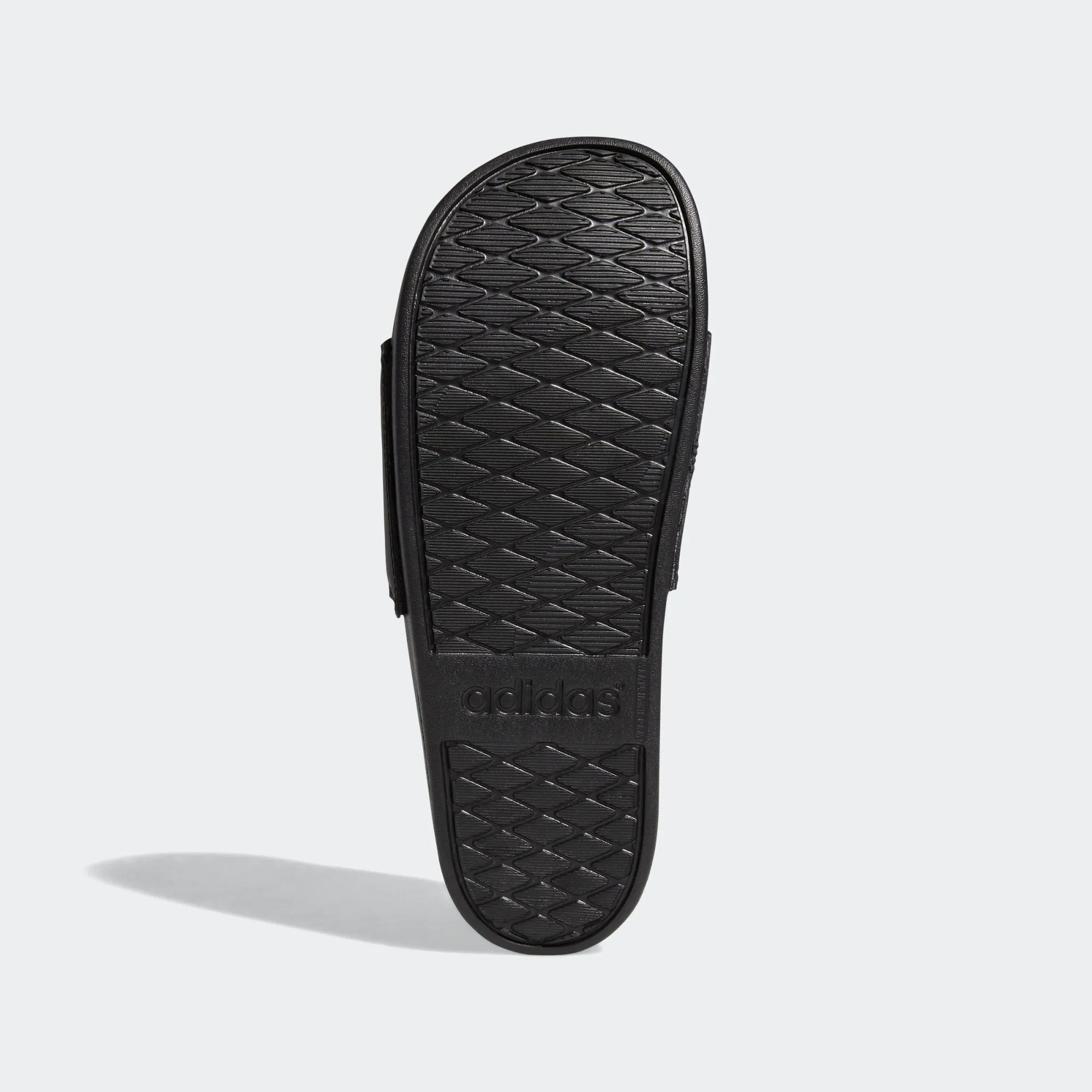Adidas Adilette Cloudfoam Comfort Slides 3 Stripe Logo (Core Black/Metallic Gold)(EG1850)
