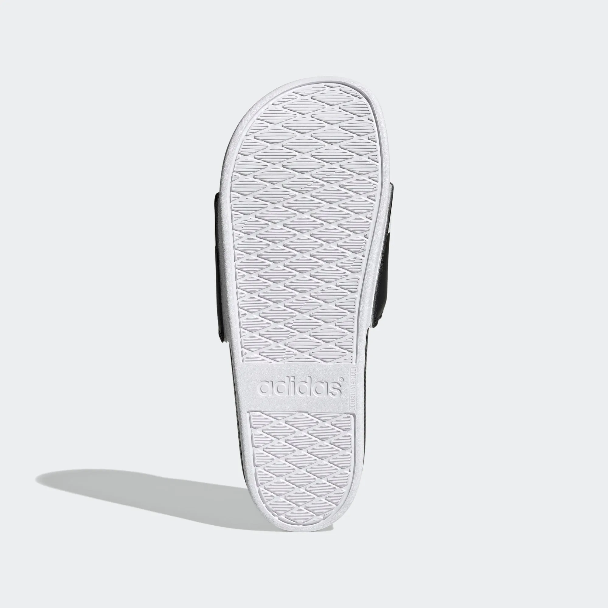 Adidas Adilette Comfort "Half & Half" 3 Stripe Logo Slides (Black/White)(GV9712)
