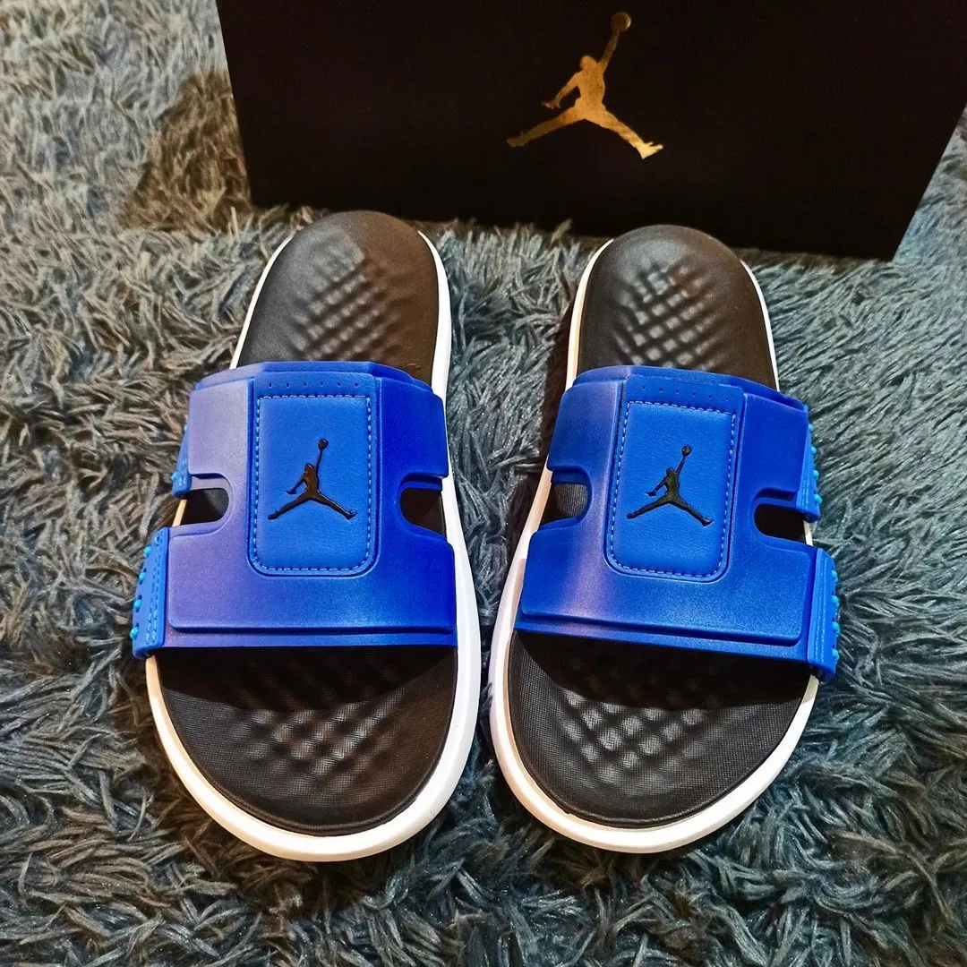 Air Jordan Hydro 8 Slides (Game Royal/White/Laser Blue/Black)(CD2803-401)