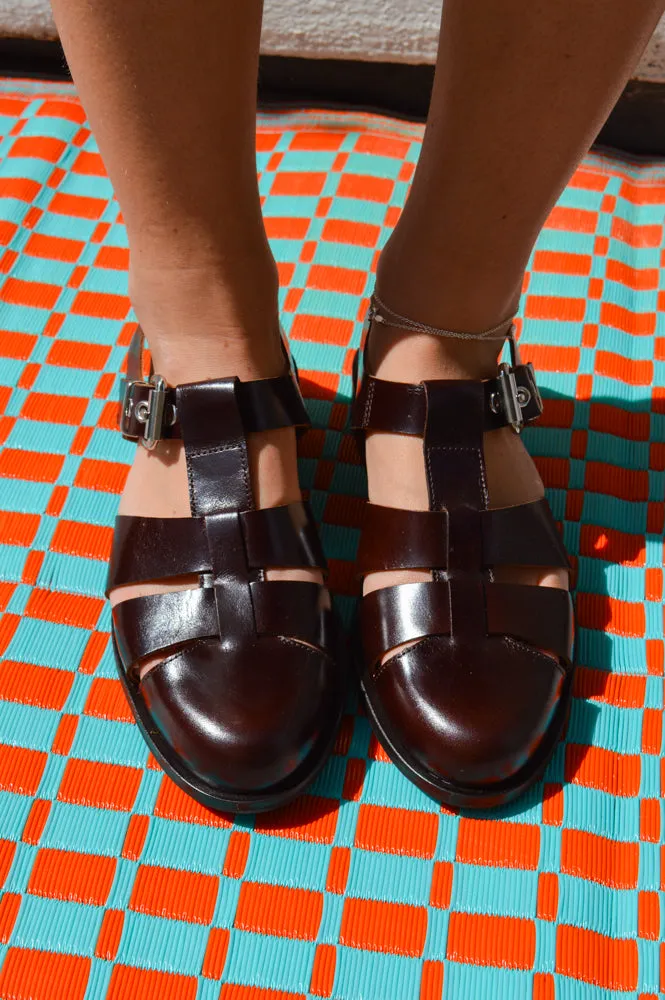 Billi Bi Giamaica Fisherman Brown Sandals