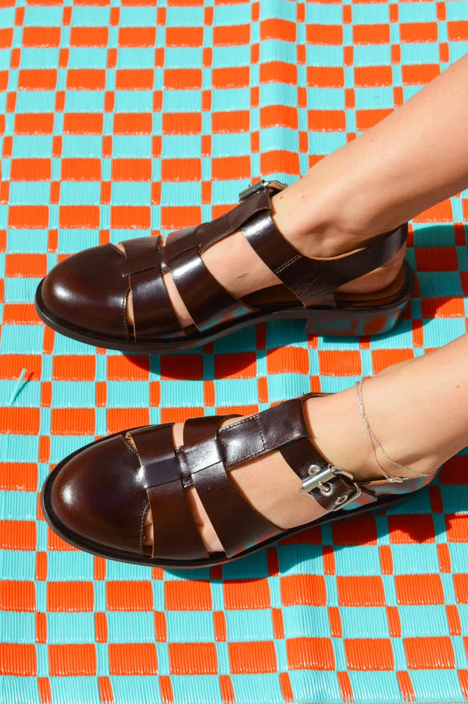 Billi Bi Giamaica Fisherman Brown Sandals
