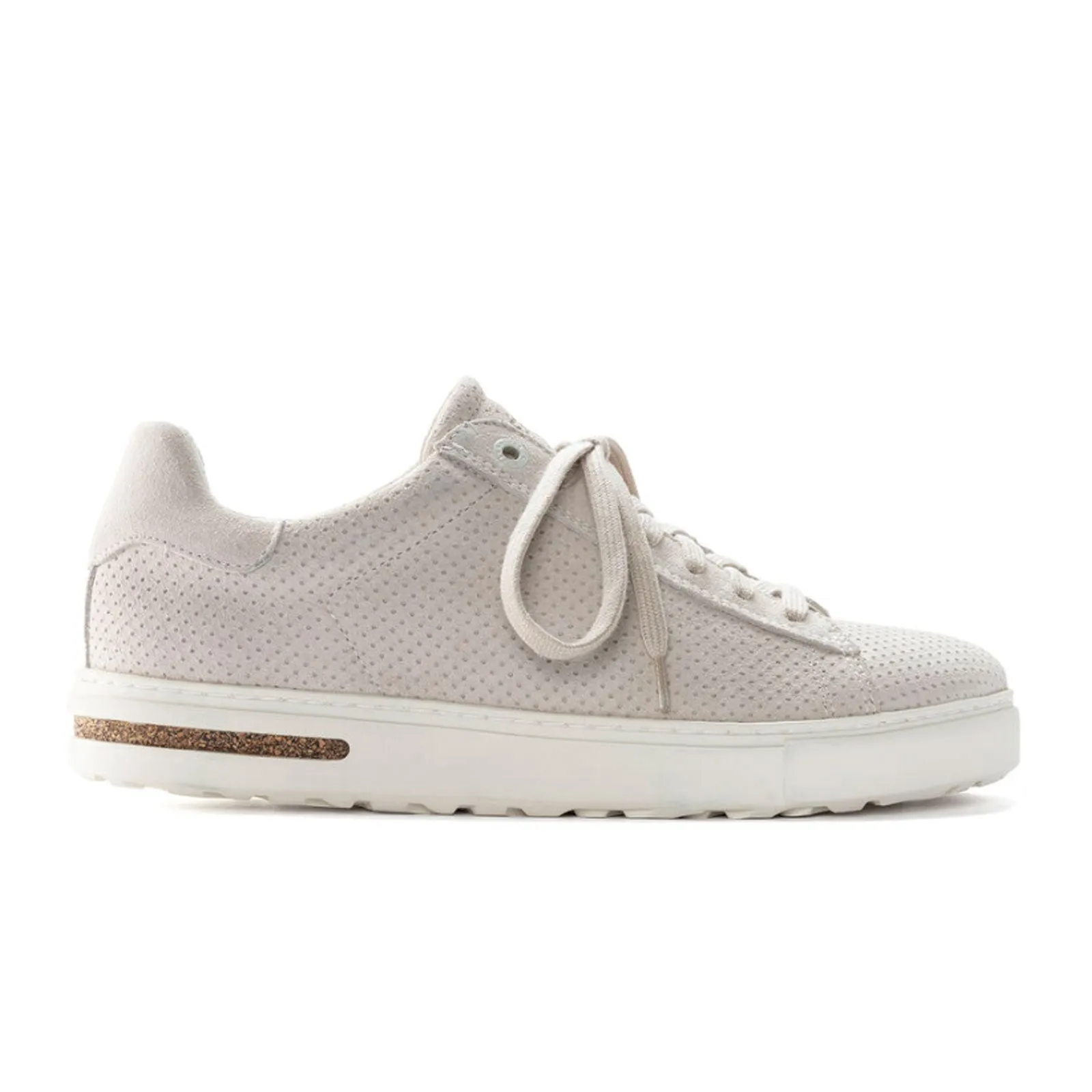 Birkenstock Bend Narrow Sneaker (Women) - Antique White Embossed Suede