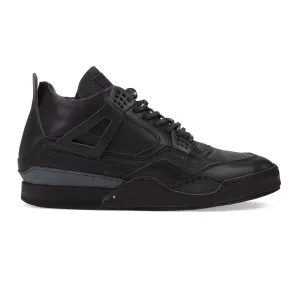 BLACK LACE UP SNEAKERS