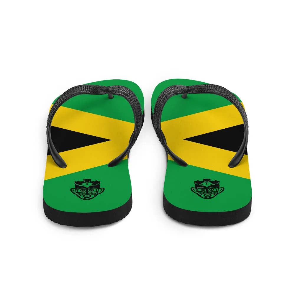 Island Flag - Jamaica Flip Flops