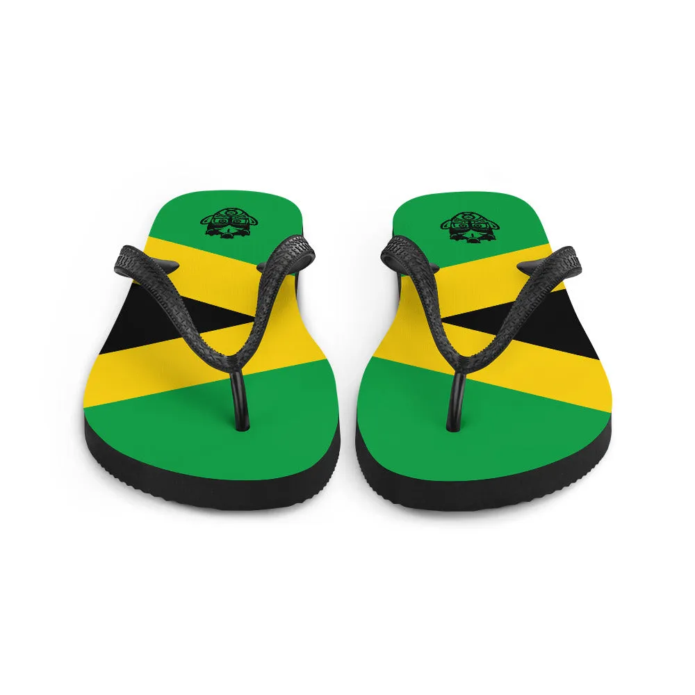 Island Flag - Jamaica Flip Flops