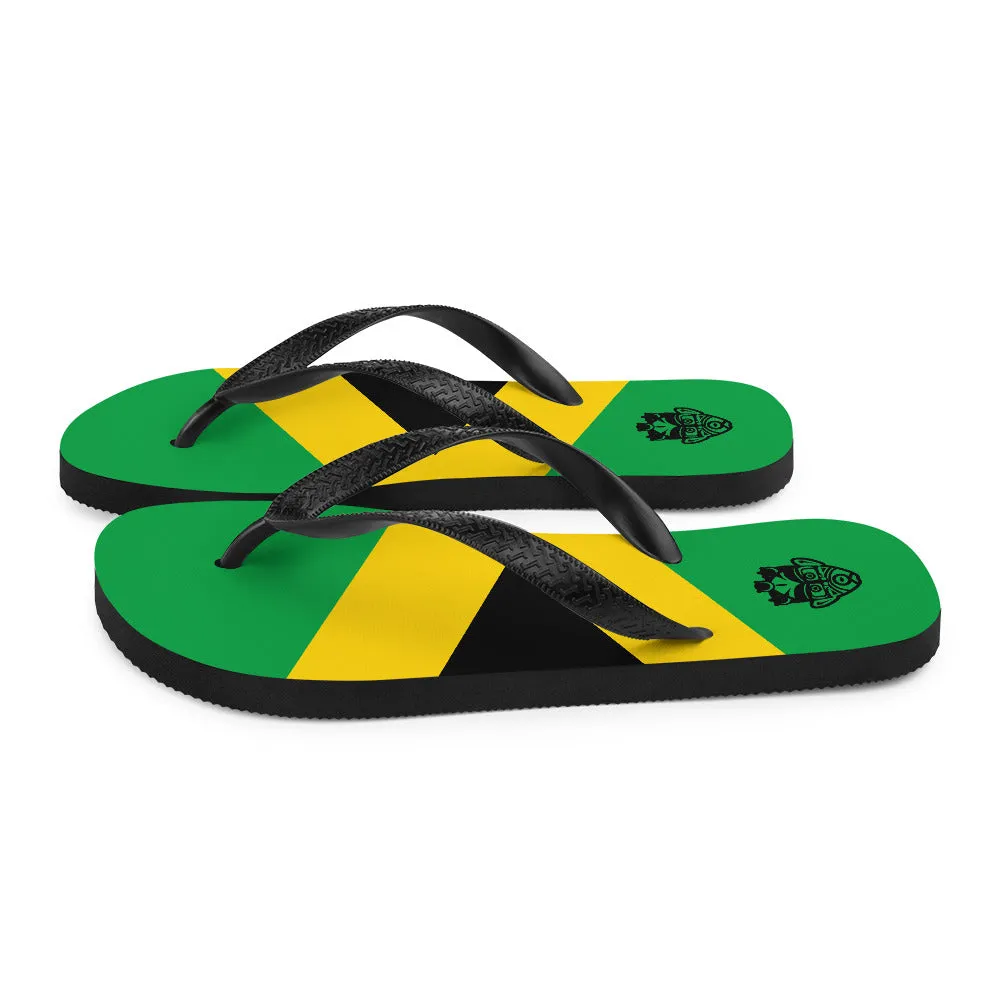 Island Flag - Jamaica Flip Flops