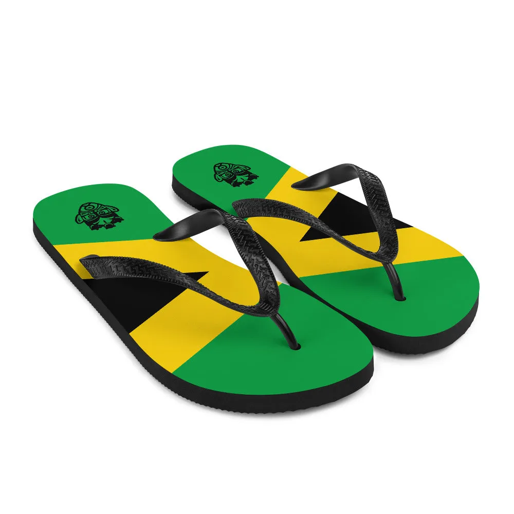 Island Flag - Jamaica Flip Flops