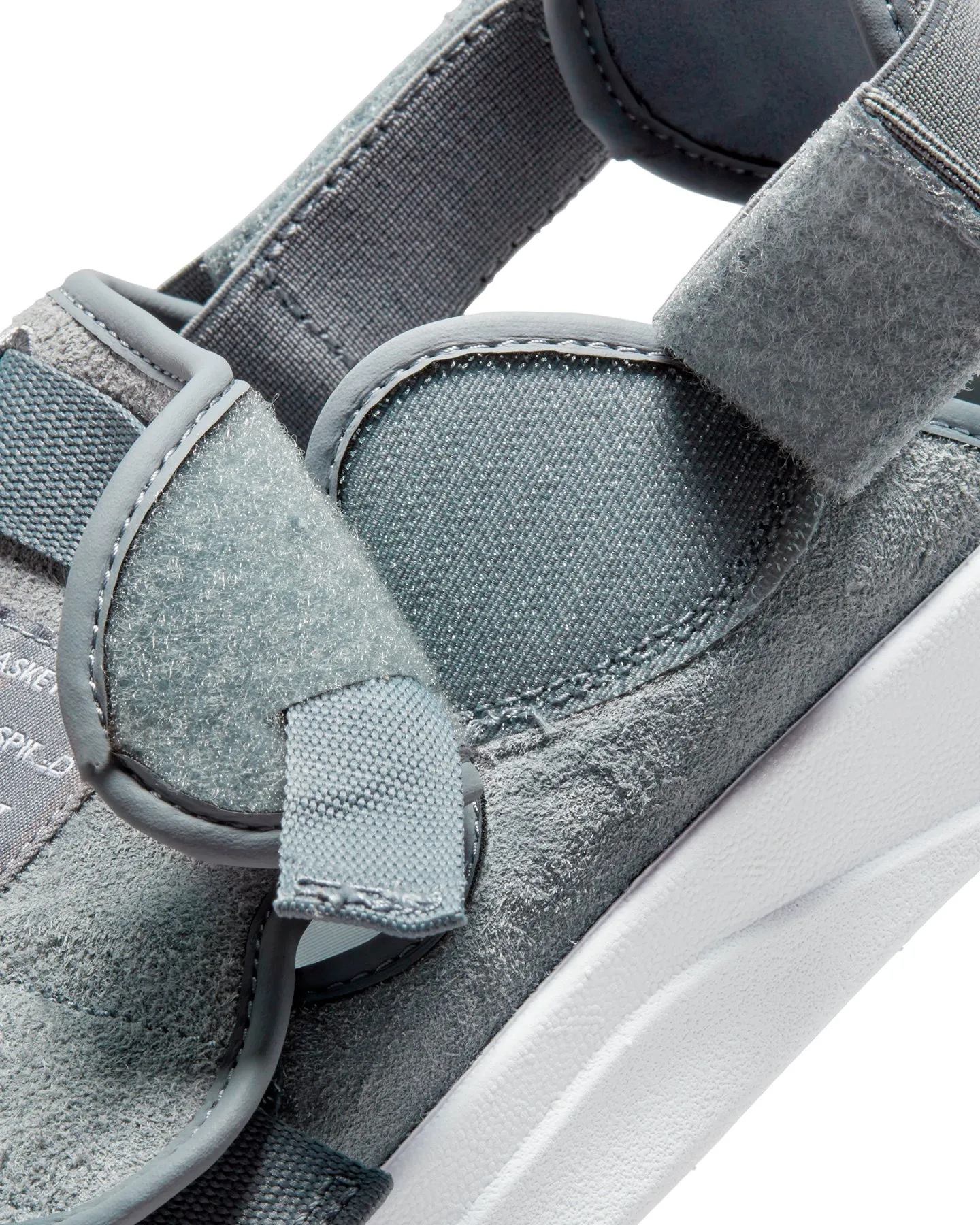 Jordan LS Slides 'Winter Grey' Cool Grey/White