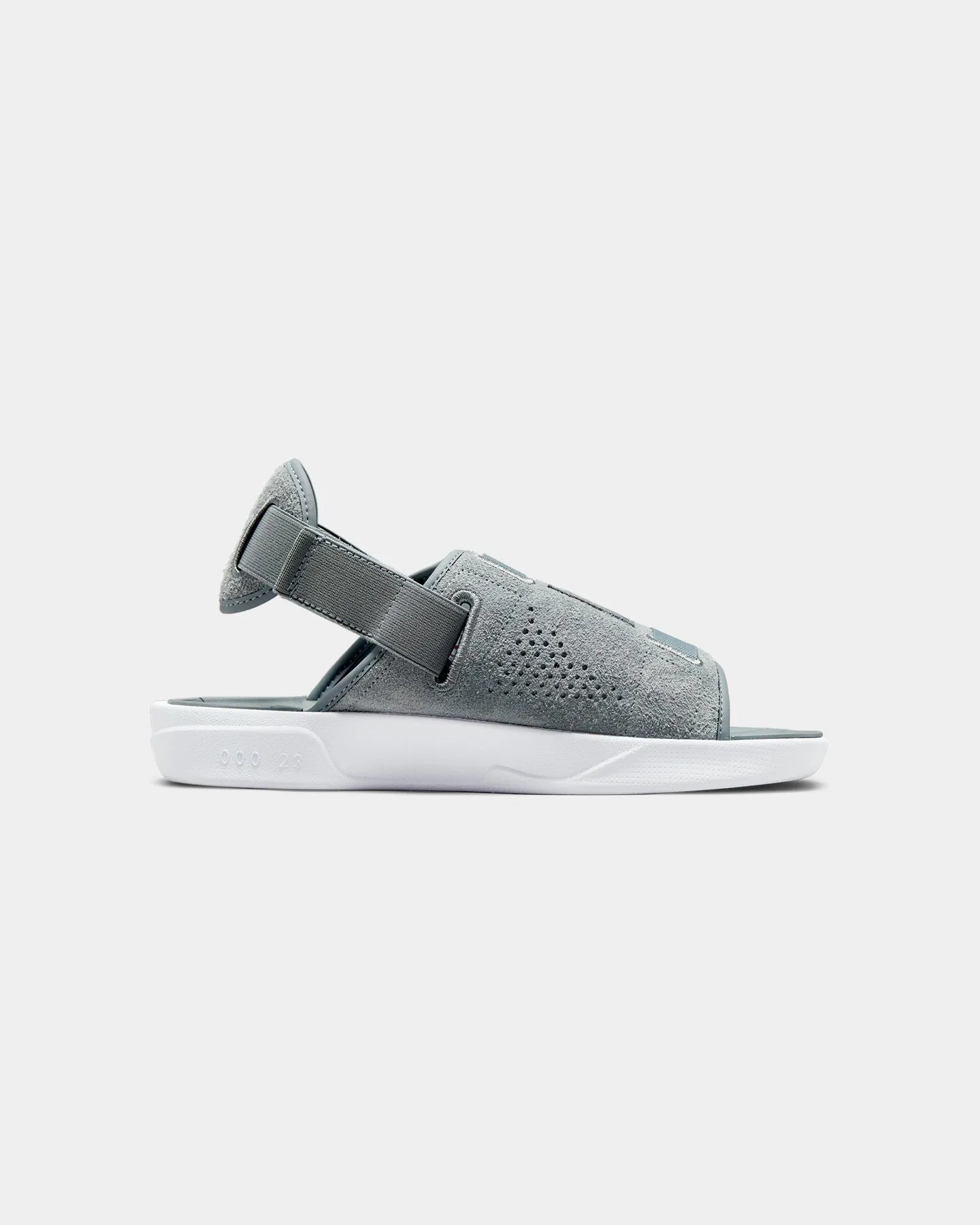 Jordan LS Slides 'Winter Grey' Cool Grey/White