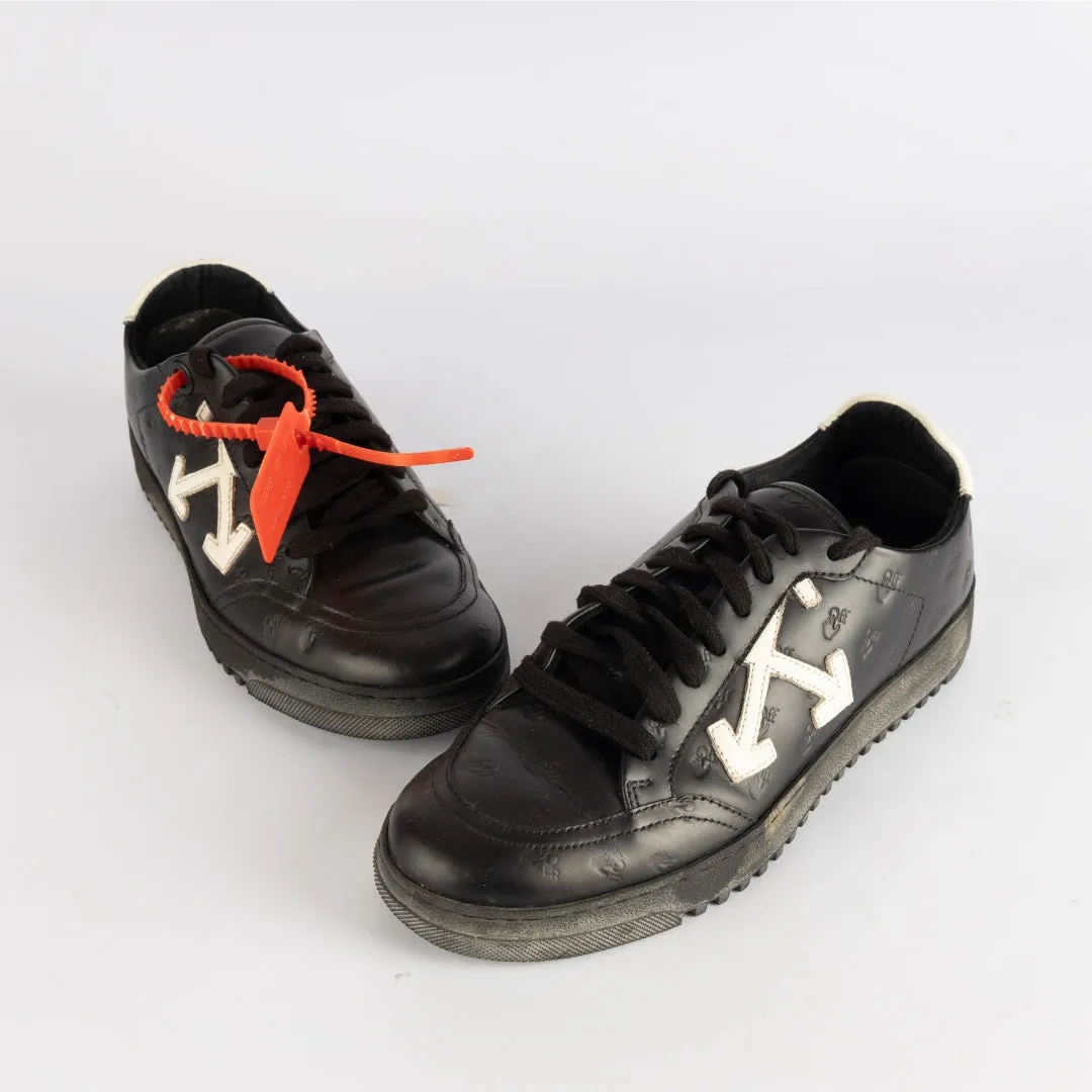 Off-White Black Leather Carryover Sneakers