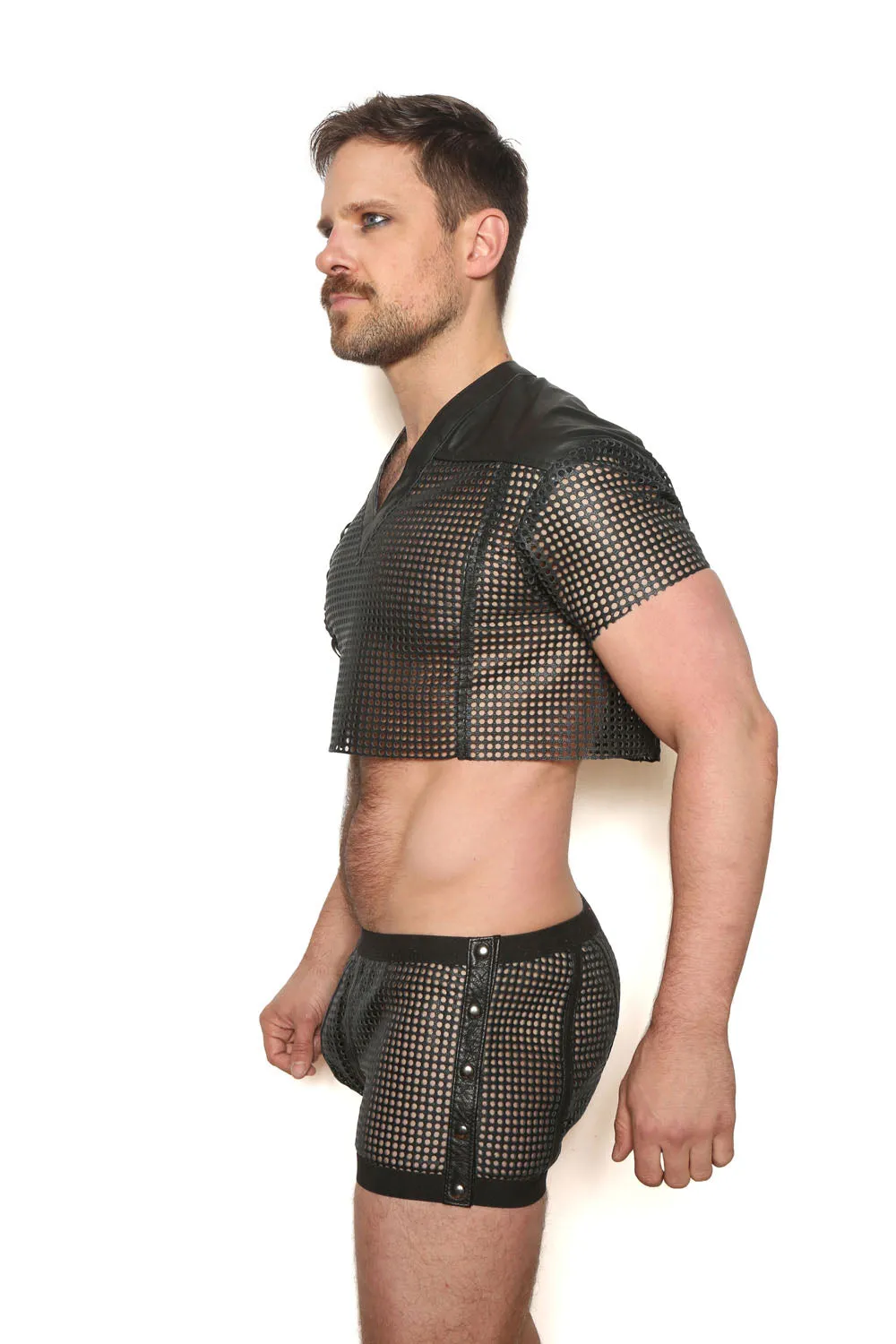 Pigskin Crop Top