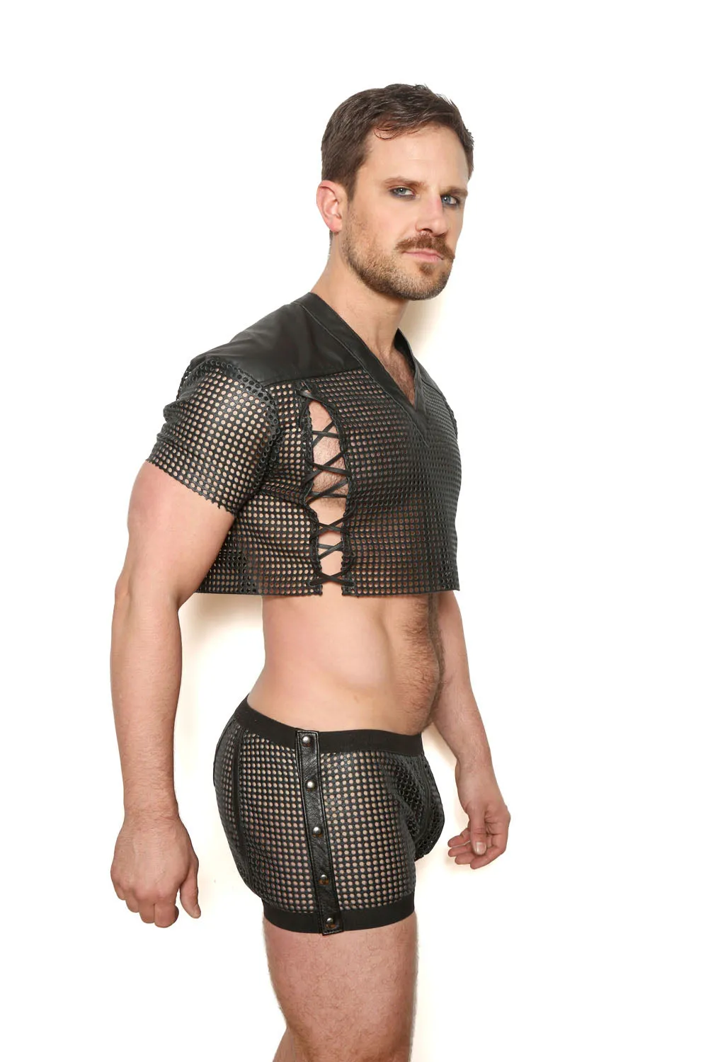 Pigskin Crop Top