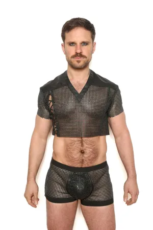 Pigskin Crop Top
