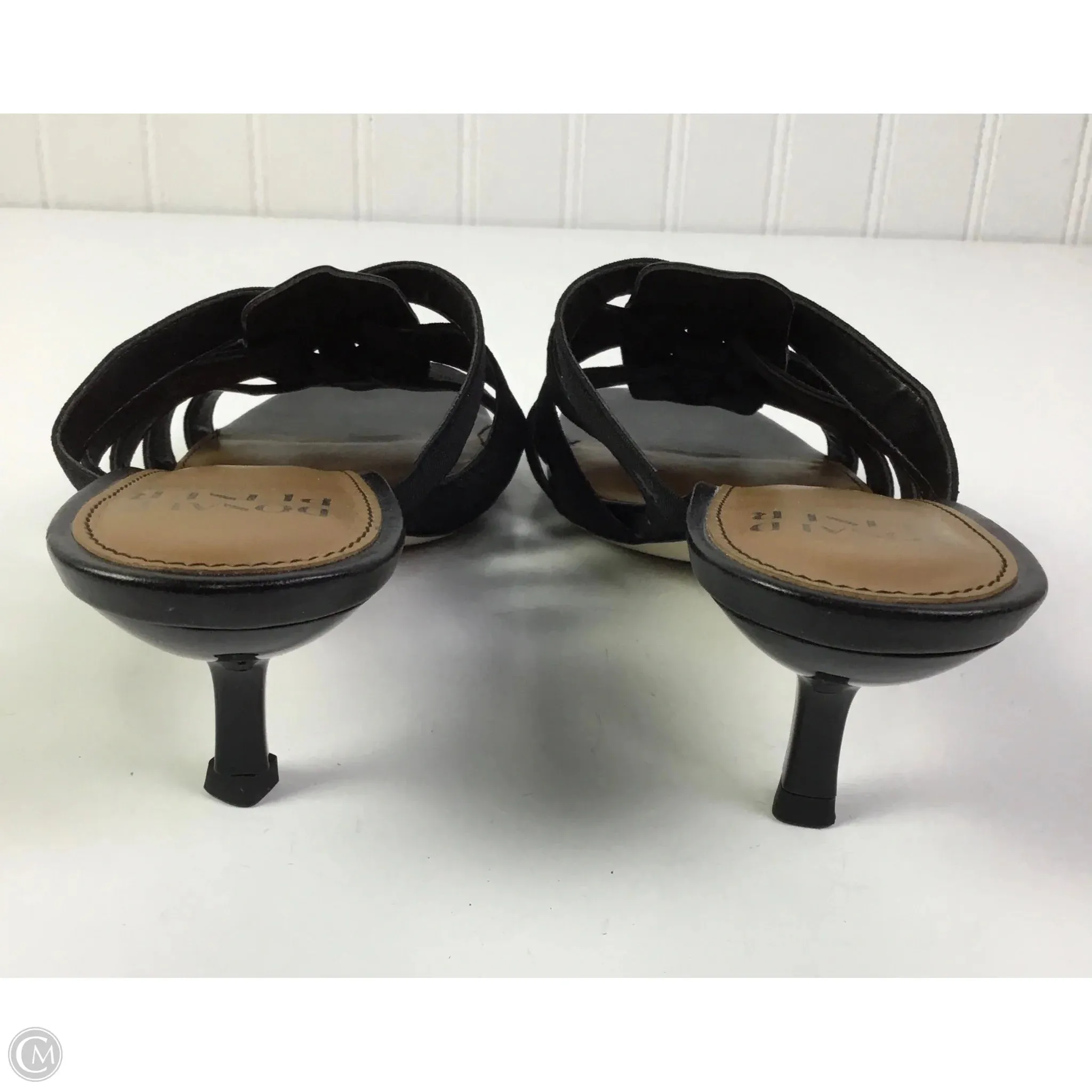Sandals Heels Kitten By Donald Pliner In Black, Size: 8