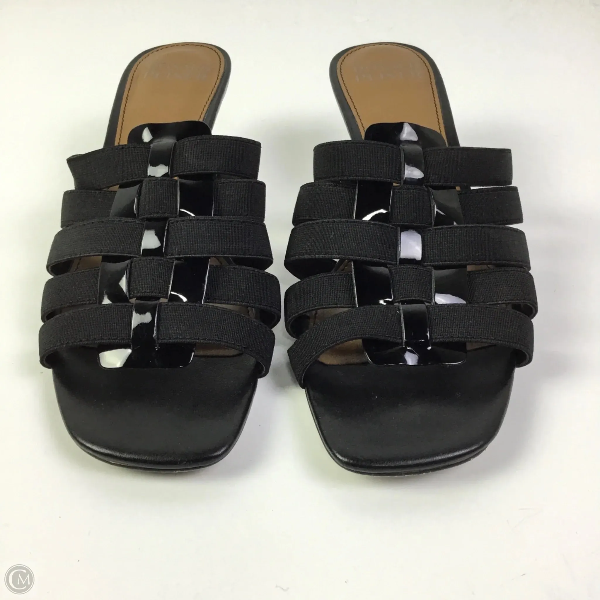 Sandals Heels Kitten By Donald Pliner In Black, Size: 8