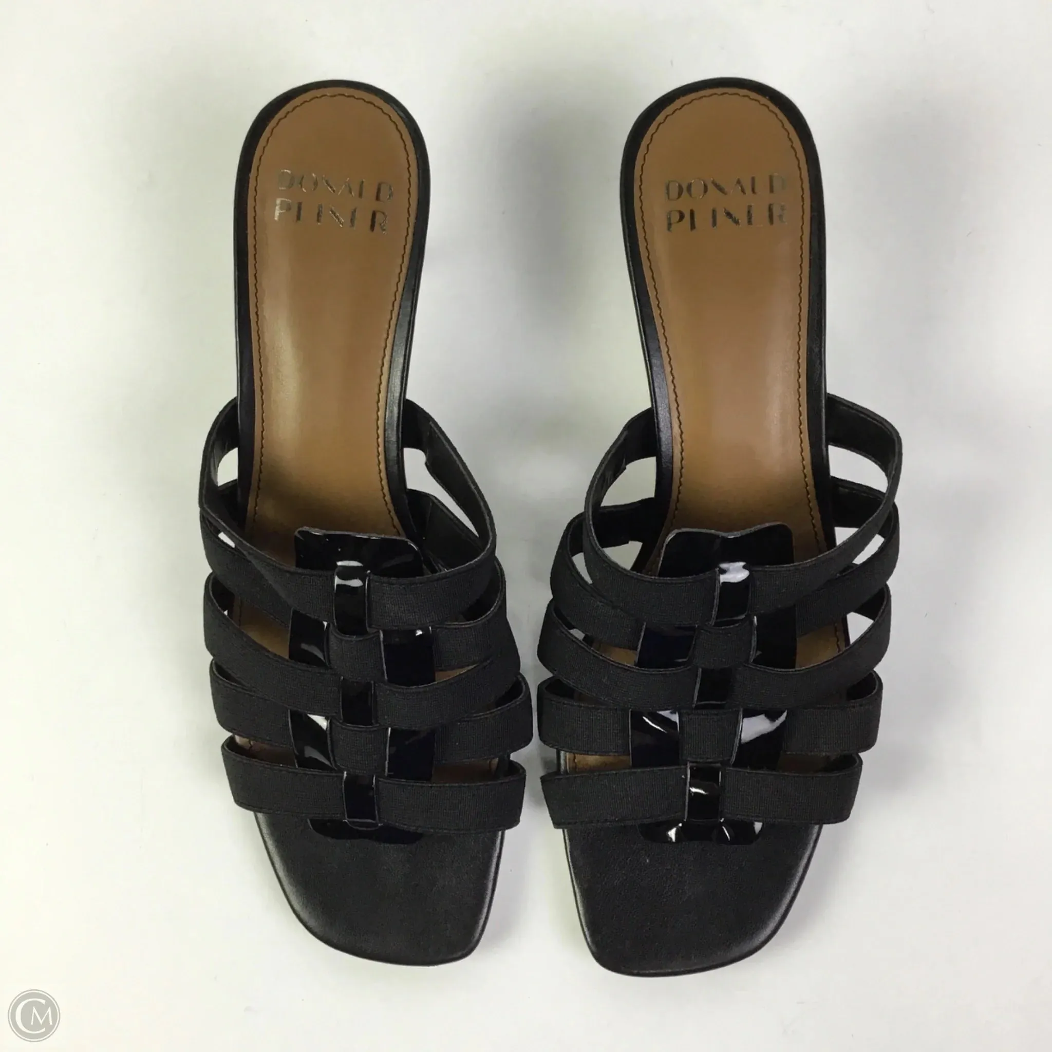 Sandals Heels Kitten By Donald Pliner In Black, Size: 8