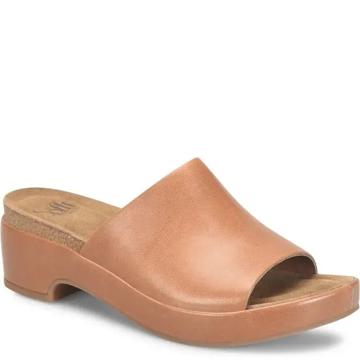Women's Sofft Cass Leather Slide Sandal  Effortless Summer Style