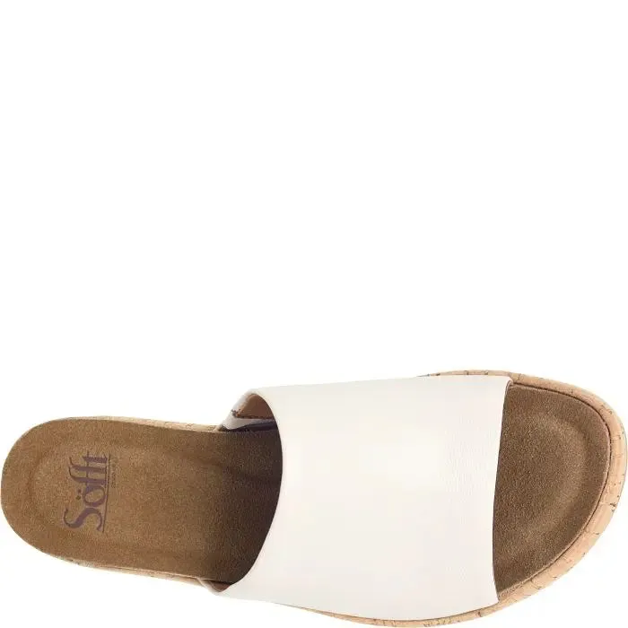 Women's Sofft Cass Leather Slide Sandal  Effortless Summer Style