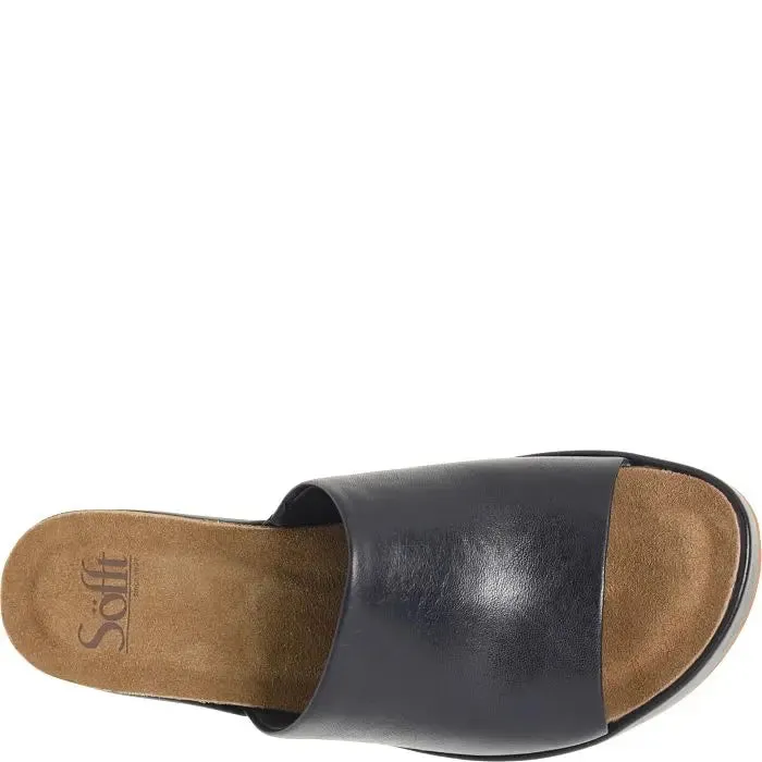 Women's Sofft Cass Leather Slide Sandal  Effortless Summer Style
