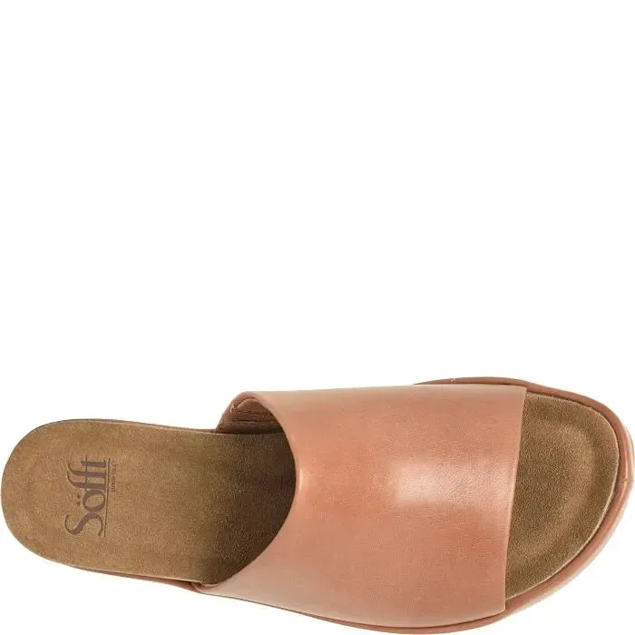 Women's Sofft Cass Leather Slide Sandal  Effortless Summer Style