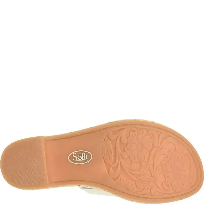 Women's Sofft Cass Leather Slide Sandal  Effortless Summer Style
