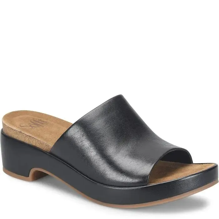 Women's Sofft Cass Leather Slide Sandal  Effortless Summer Style